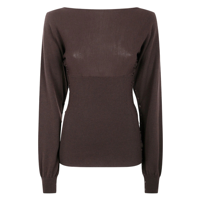 Paloma Wool Ribbed Buttoned Sweater