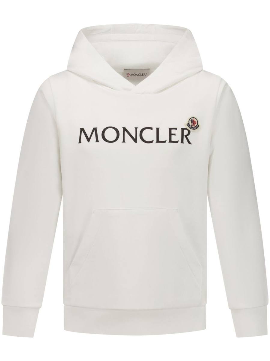 logo-print cotton hoodie