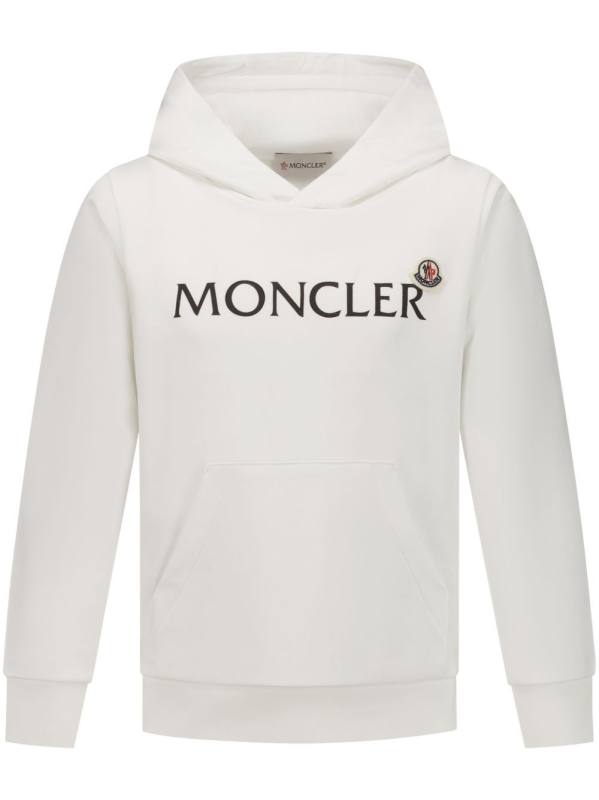 logo-print cotton hoodie
