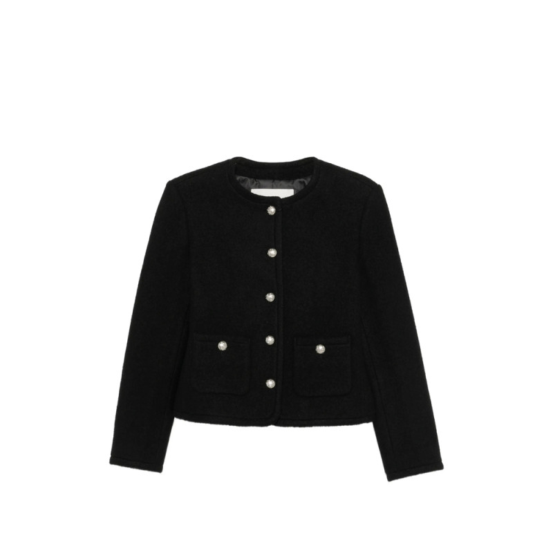 Dunst Button-up Collarless Jacket