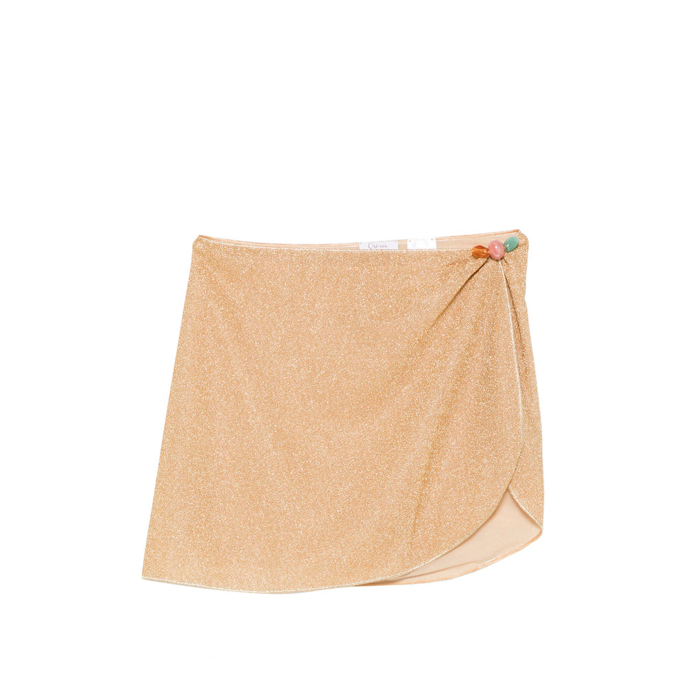 Oséree Bead-embellished Mini Beach Skirt