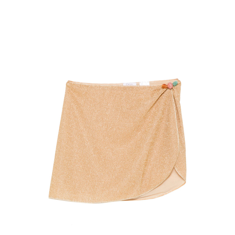 Oséree Bead-embellished Mini Beach Skirt
