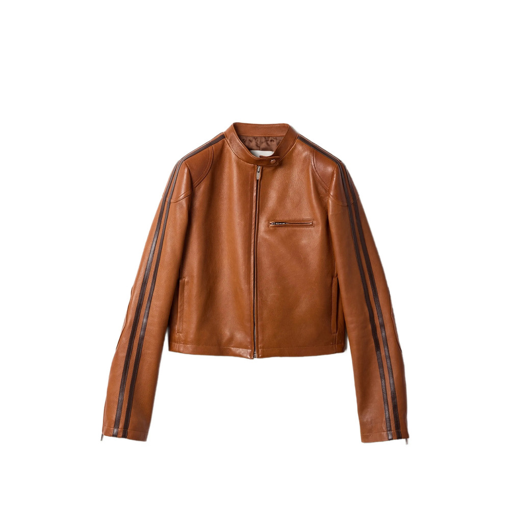 Miu Miu Stand-up Collar Stripe Jacket