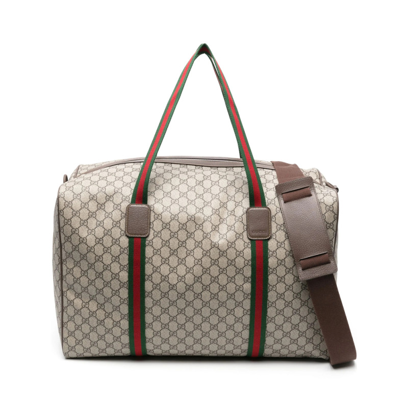 Gucci Large GG Supreme Duffle Bag