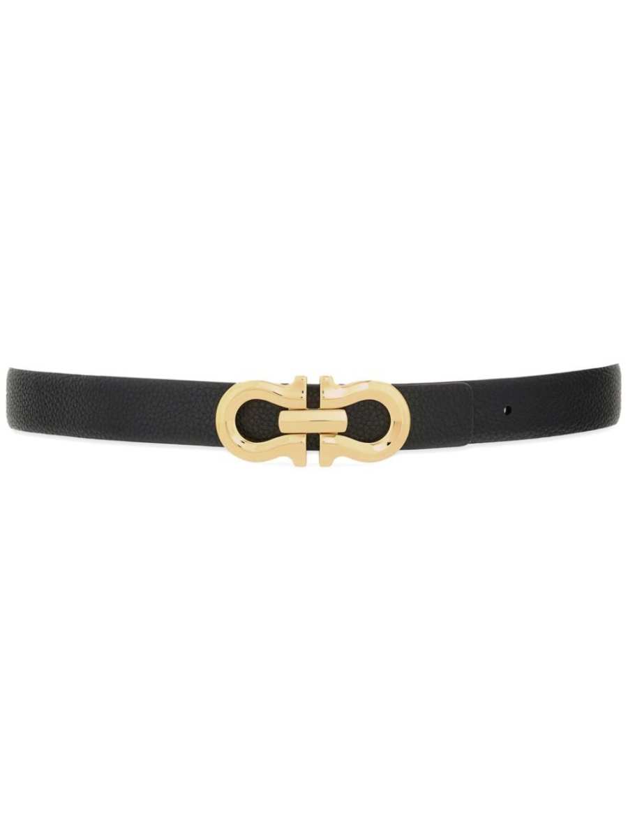 Gancini reversible leather belt