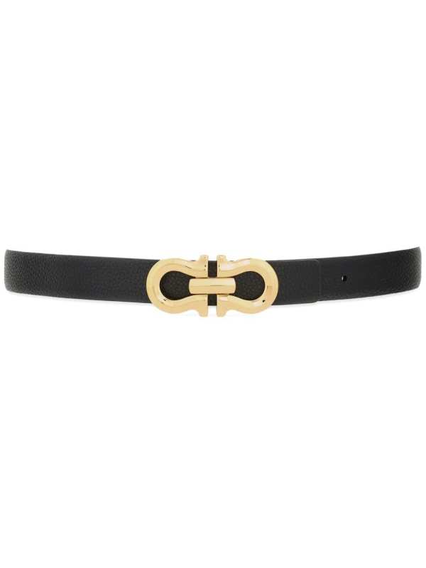 Gancini reversible leather belt