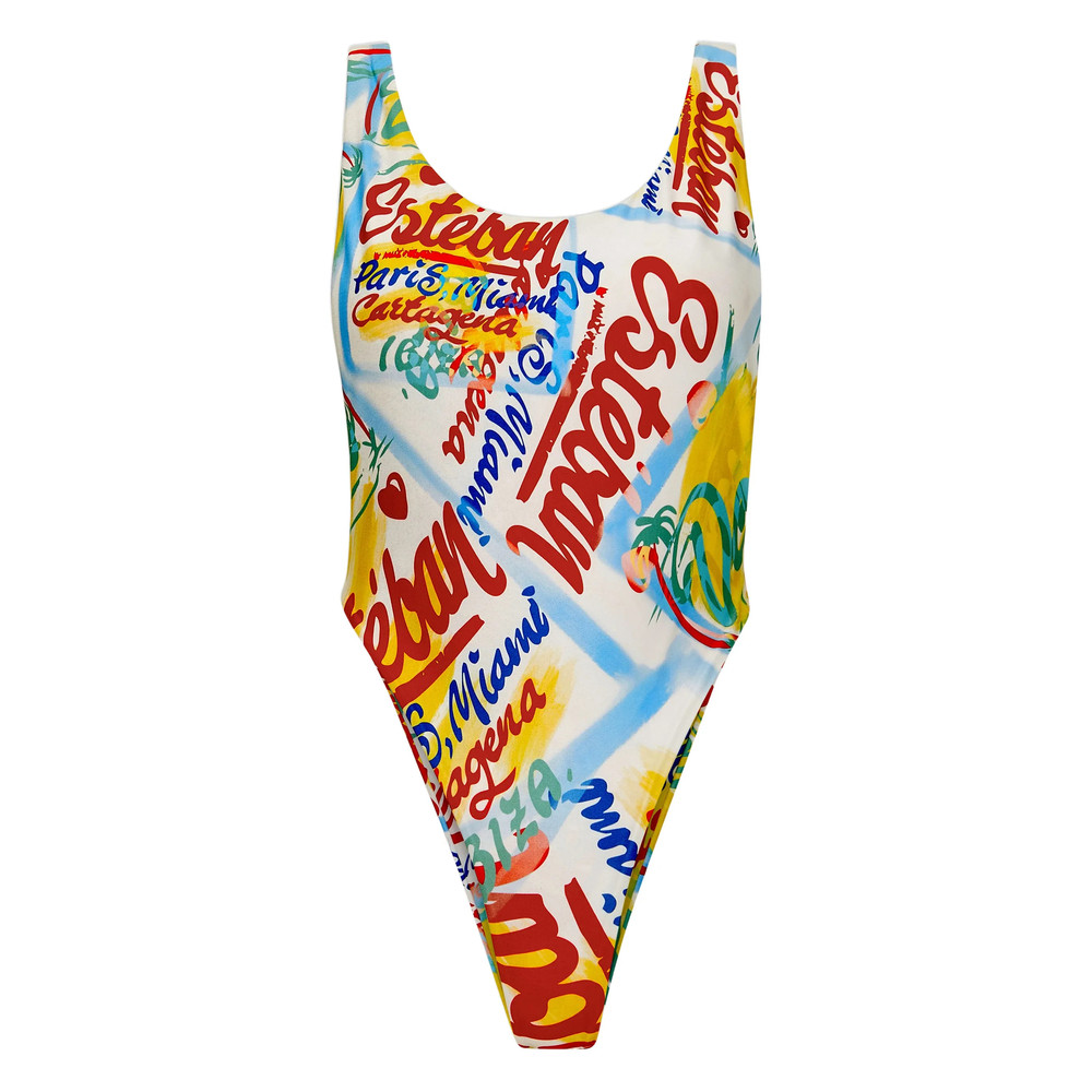Donde Esteban Bazurto Printed Swimsuit