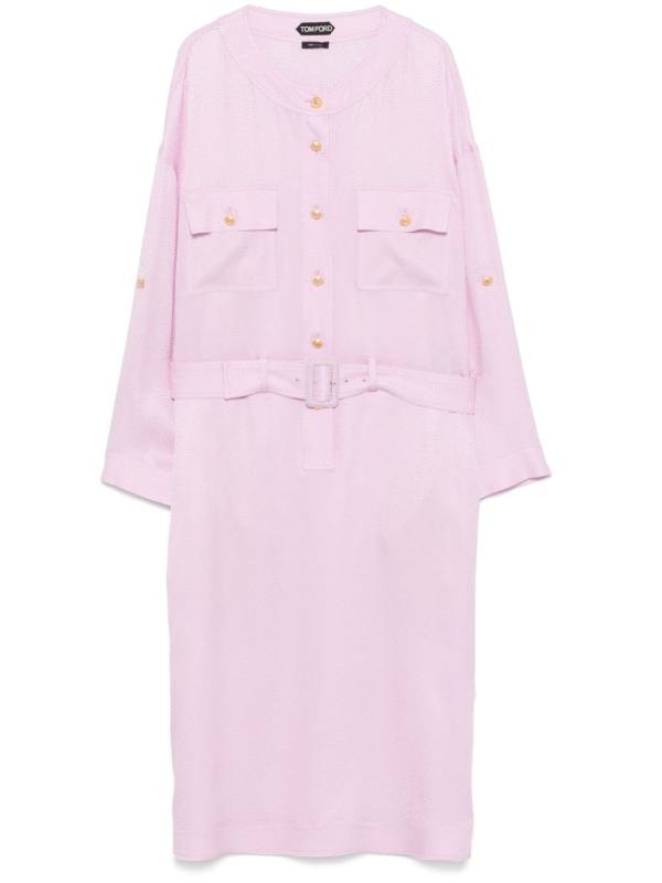 monogram-jacquard dress