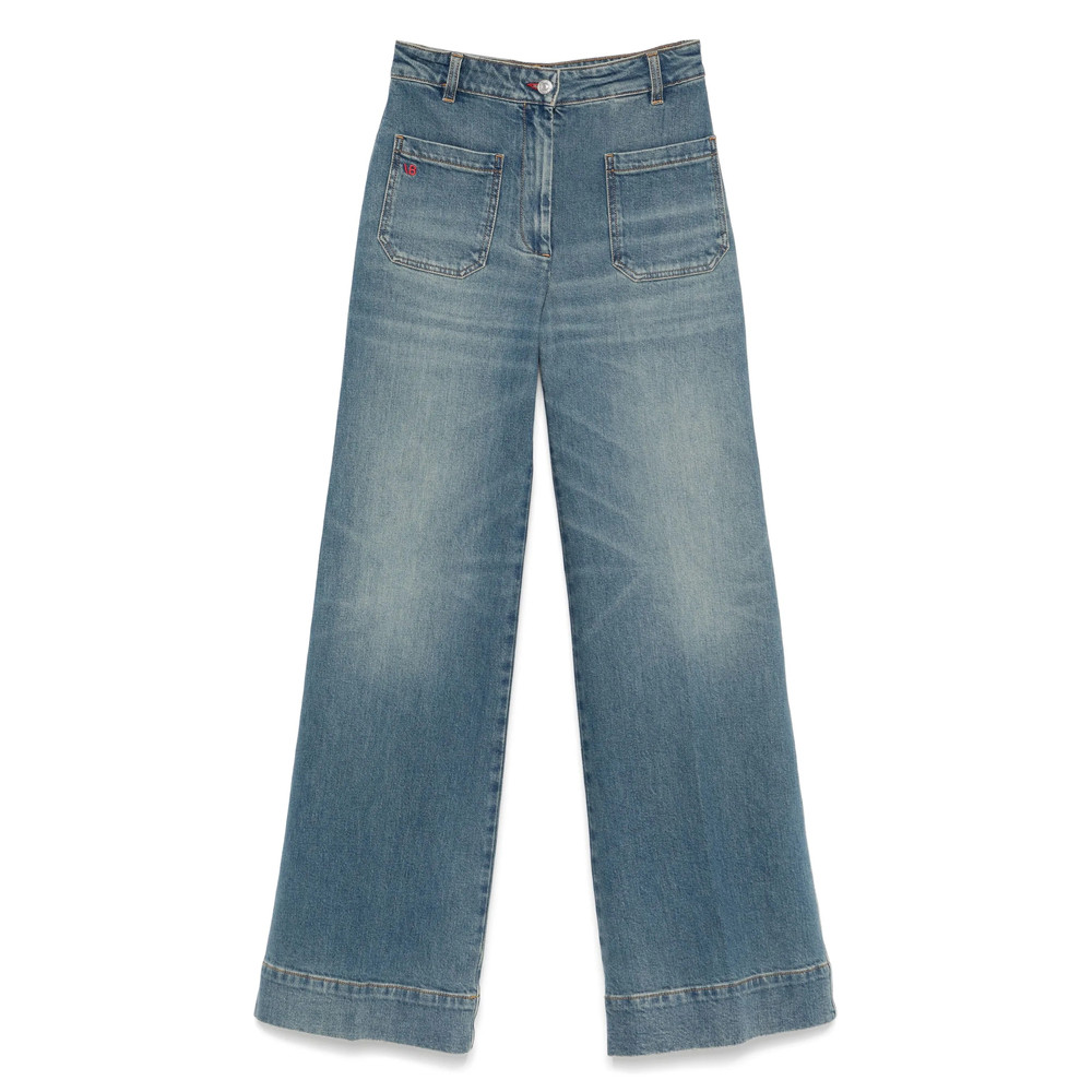Victoria Beckham Logo-patch Jeans
