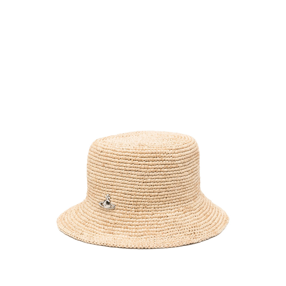 Vivienne Westwood Orb Raffia Bucket Hat