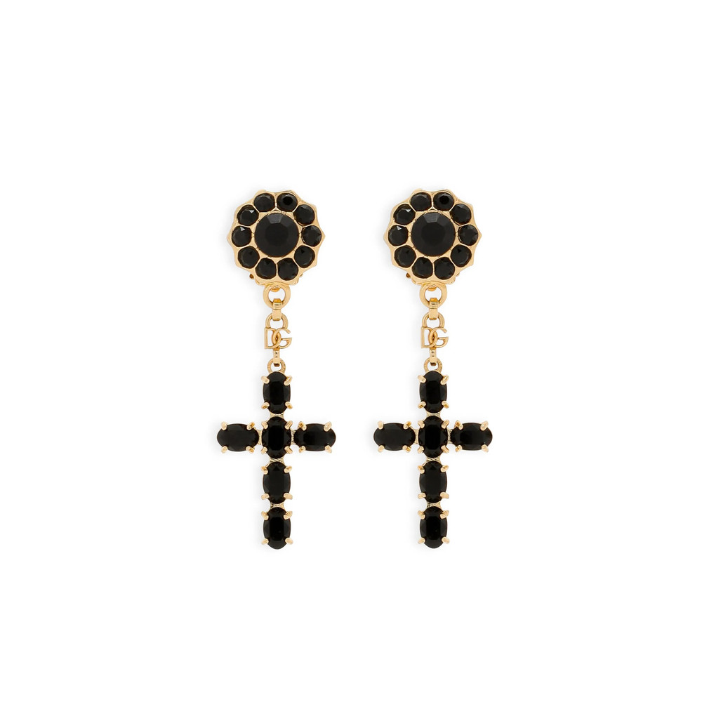 Dolce & Gabbana Cross Pendant Clip-on Earrings