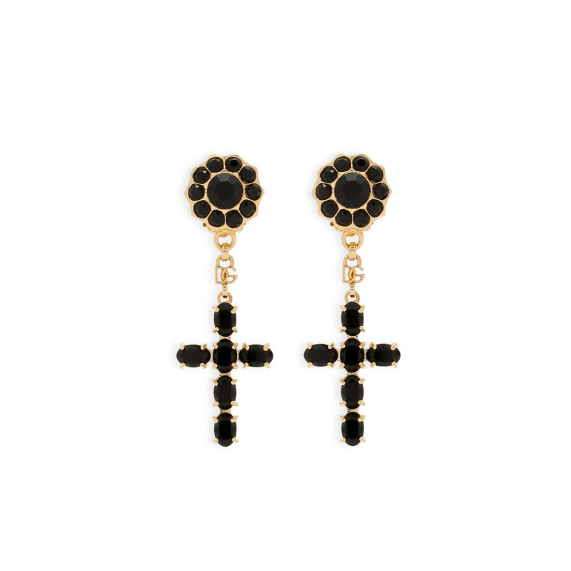 Dolce & Gabbana Cross Pendant Clip-on Earrings