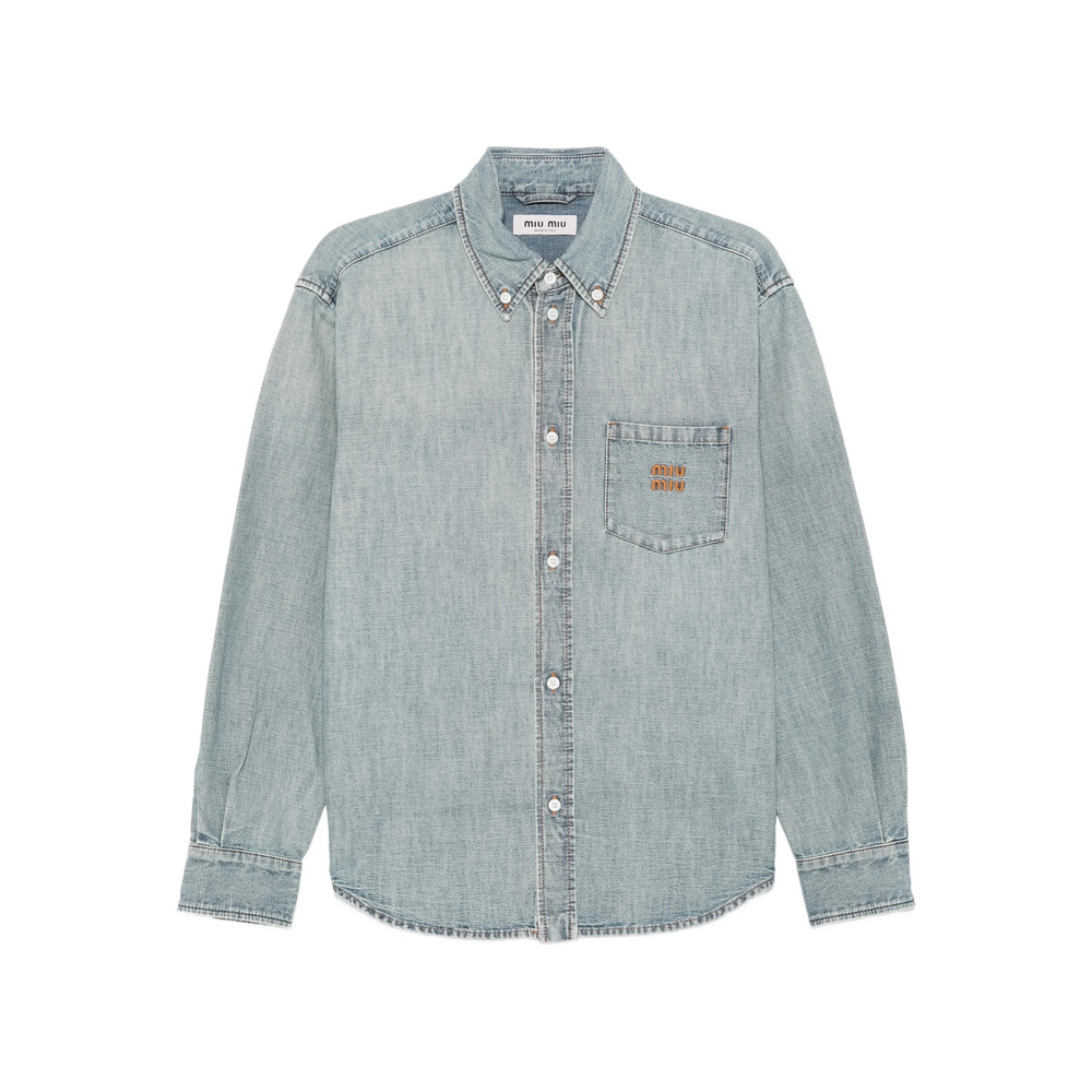 Miu Miu Buttoned Chambray Shirt