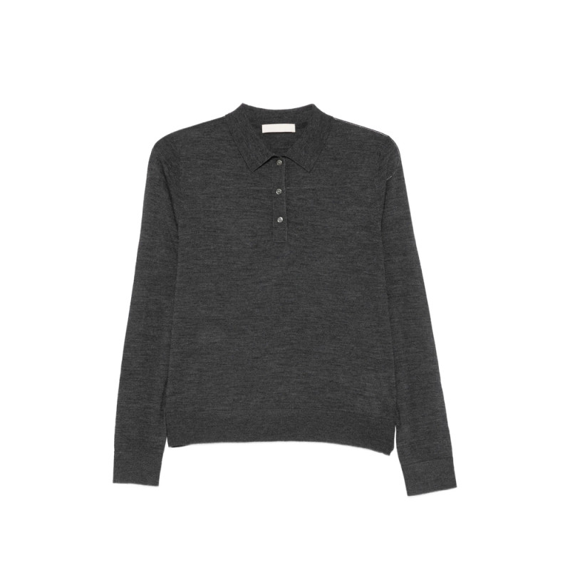 Eleh Long-sleeve Polo Sweater