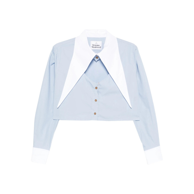 Vivienne Westwood Cut-off Oversized-collar Shirt