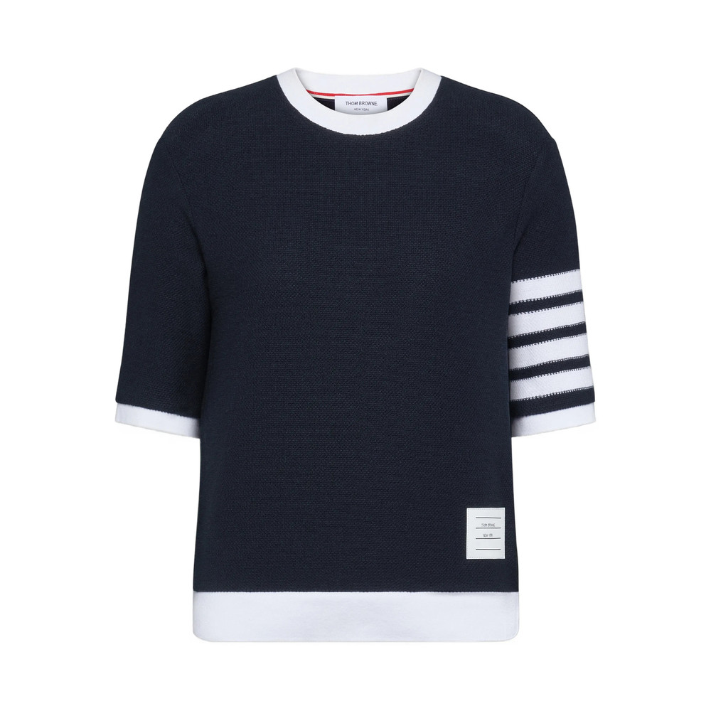 Thom Browne Textured 4-bar Tee T-shirt
