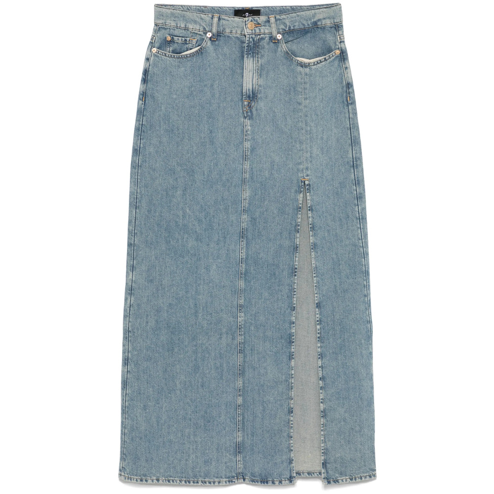7 For All Mankind Maxi Denim Skirt