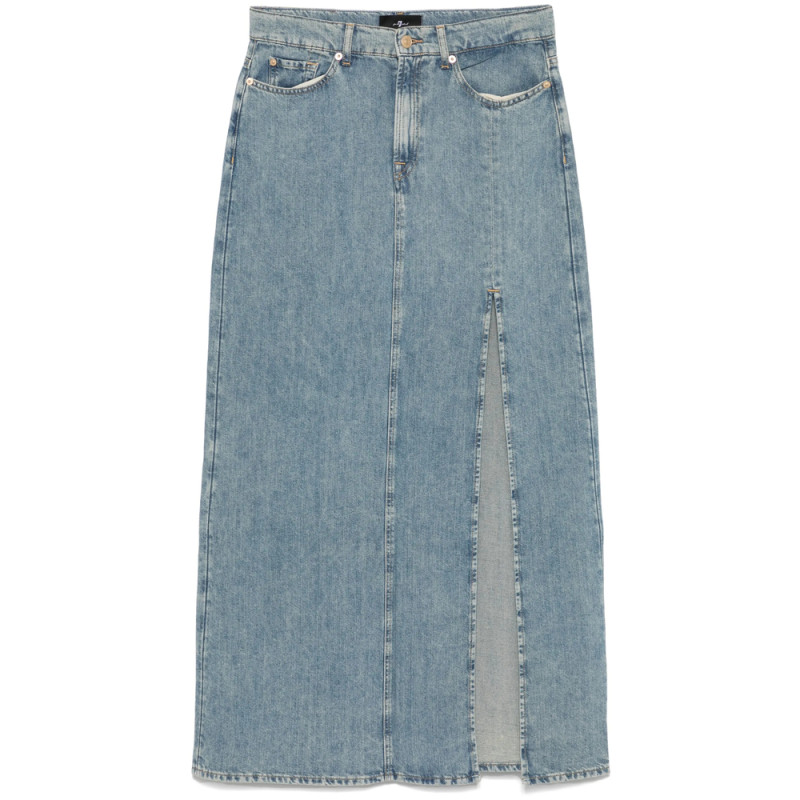 7 For All Mankind Maxi Denim Skirt