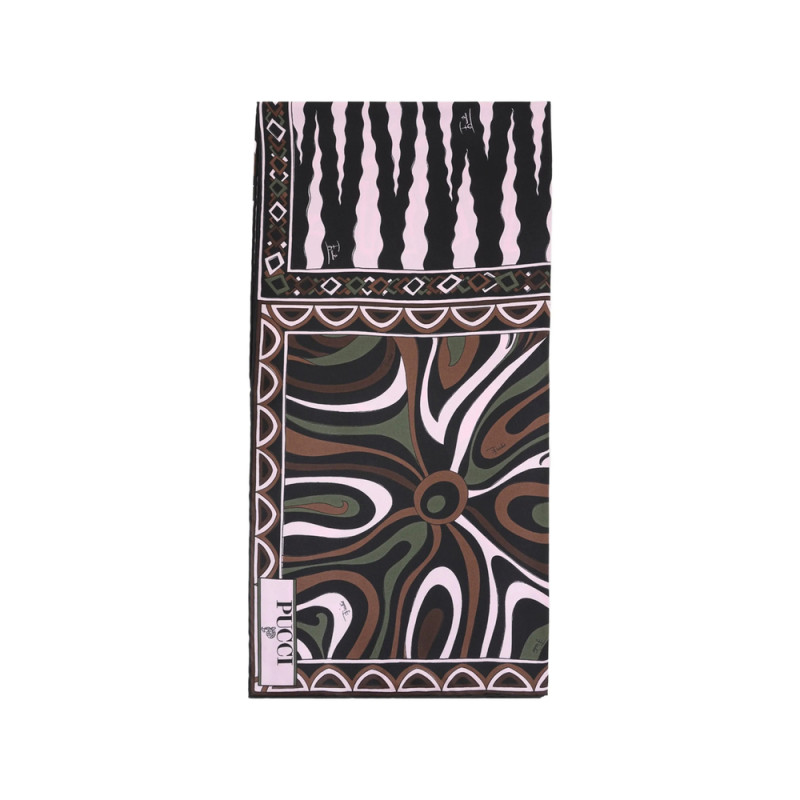 Pucci Mixed-print Silk Scarf