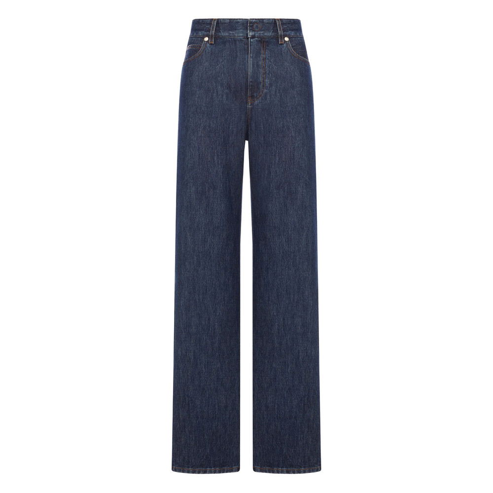 Fendi Textured Denim Jeans