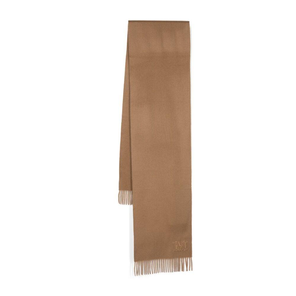 Max Mara Monogram Fringed-edge Cashmere Scarf