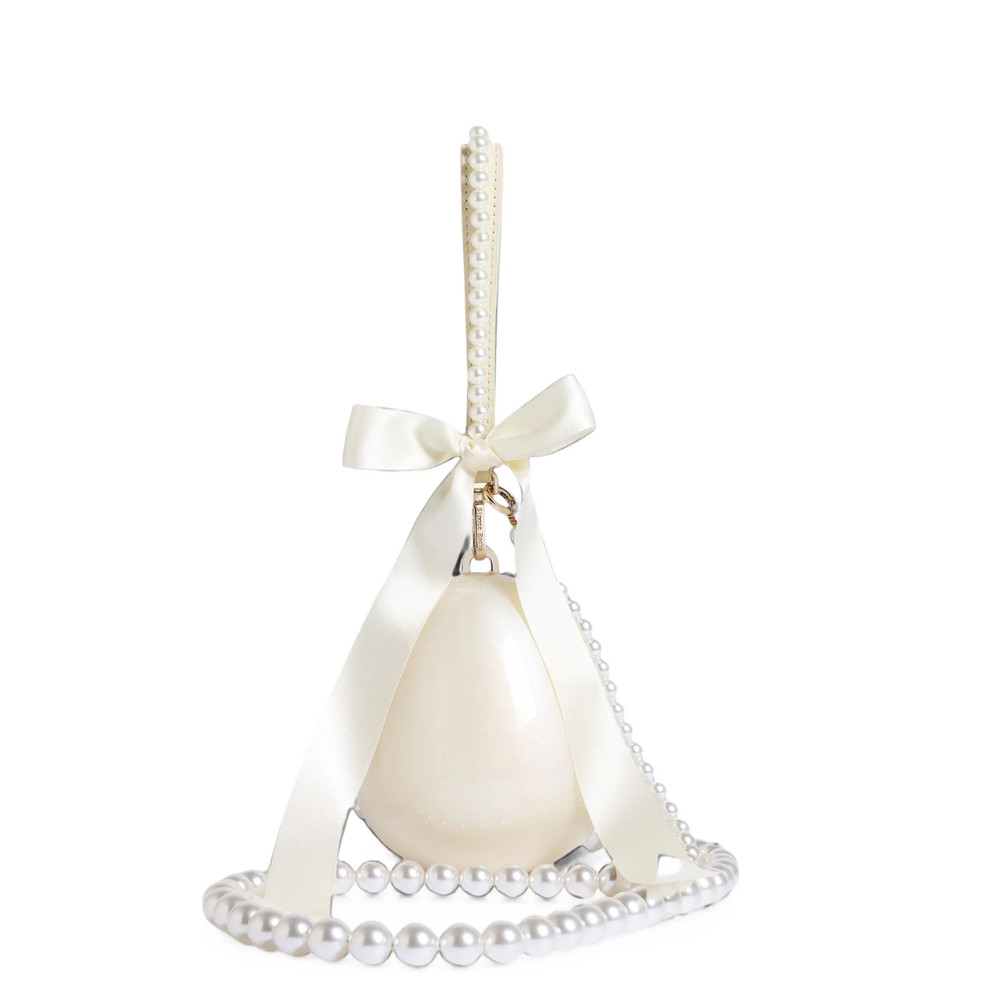 Simone Rocha Pearl Egg Bow Clutch Bag