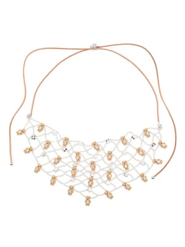 bear-motif necklace