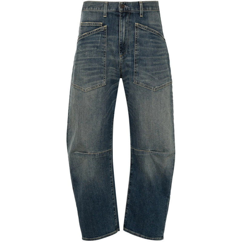 Nili Lotan Shon High-rise Tapered Jeans