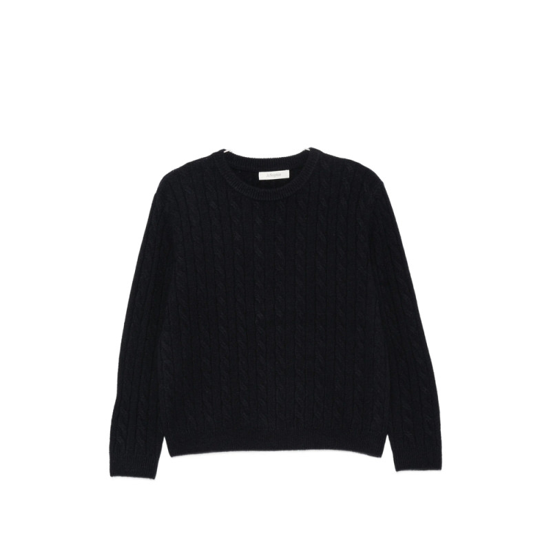 Jc Sophie Pancho Cable-knit Crew-neck Sweater