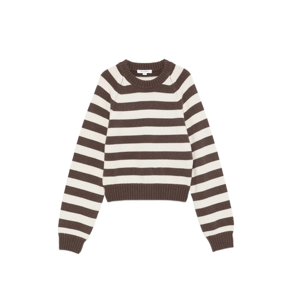 Sporty & Rich Striped-pattern Long-sleeve Sweater