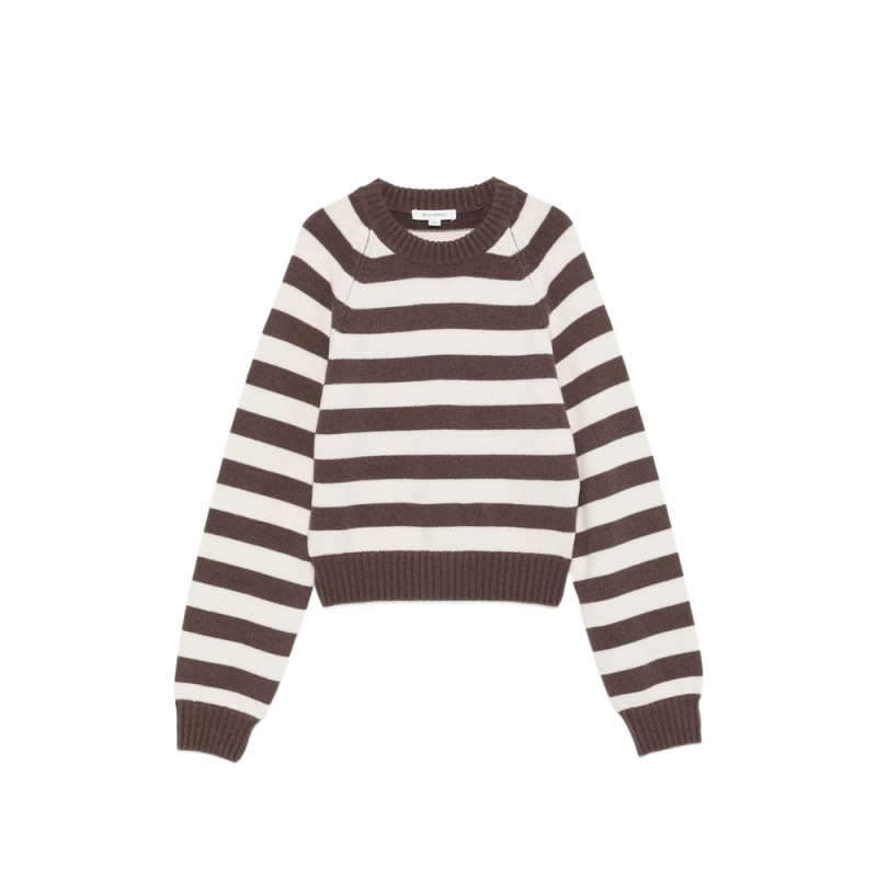 Sporty & Rich Striped-pattern Long-sleeve Sweater