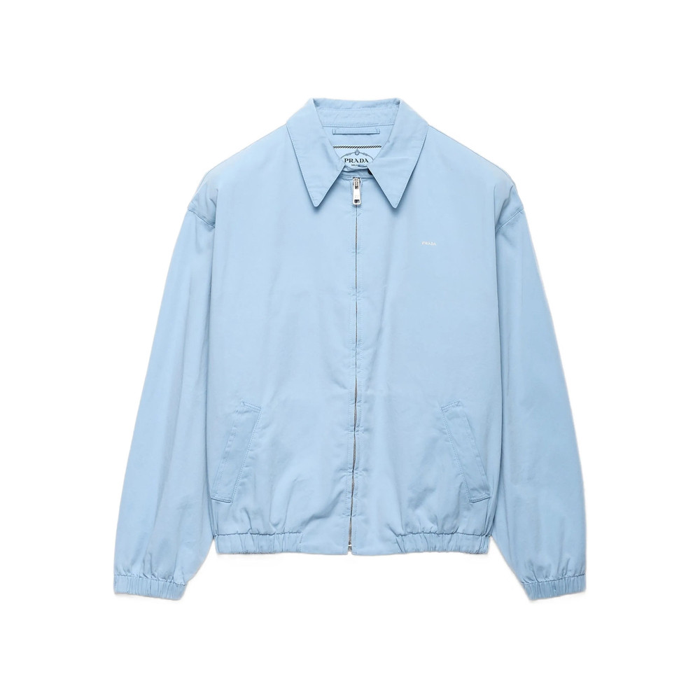 Prada Elasticated-cuff Embroidered-logo Jacket