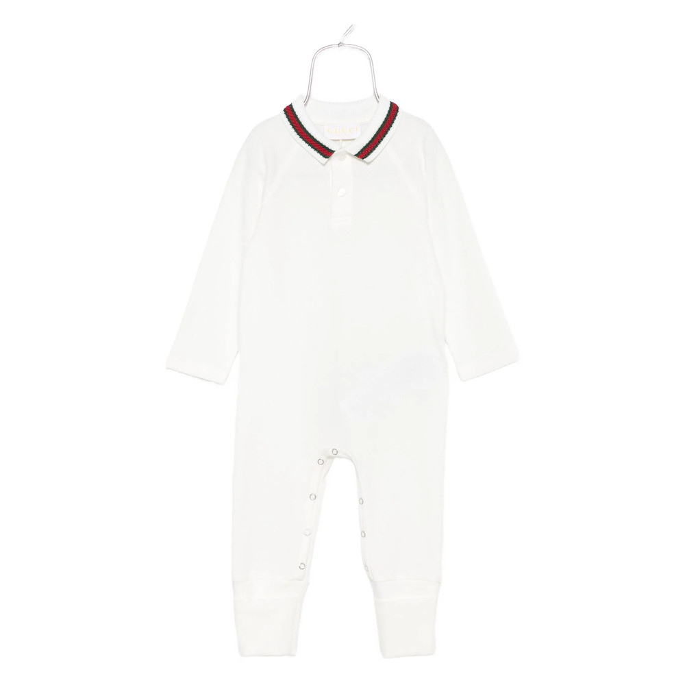 Gucci Polo-neck Buttoned Babygrow