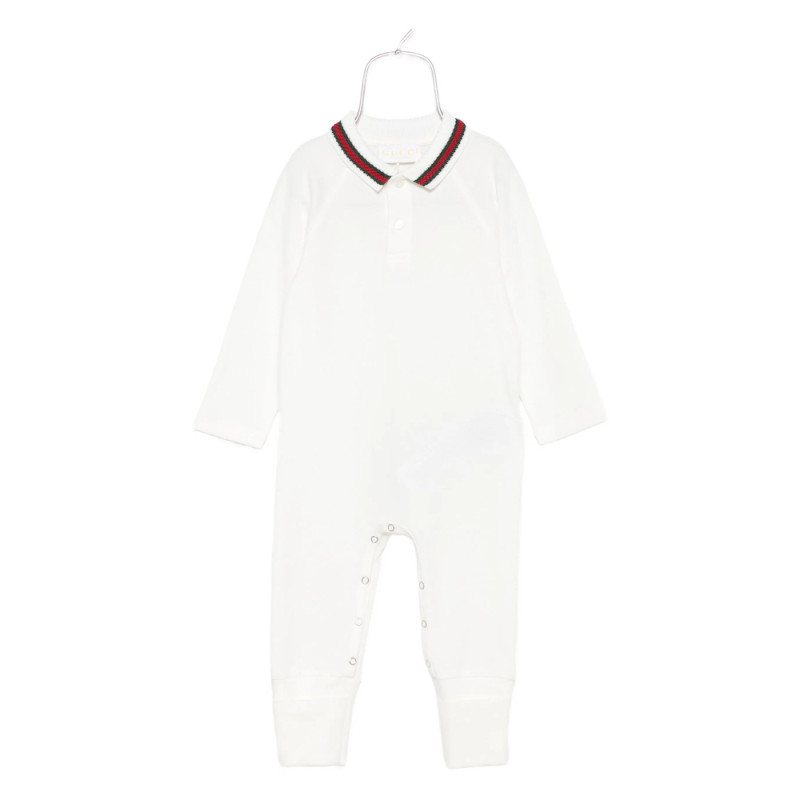 Gucci Polo-neck Buttoned Babygrow