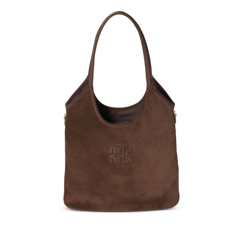 Miu Miu Ivy Suede Shoulder Bag
