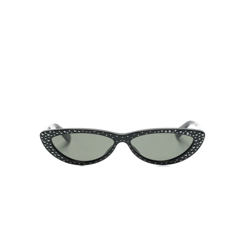 Alexander Mcqueen Crystal-embellished Cat-eye Sunglasses