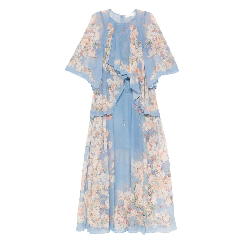 Zimmermann Floral-print Ruffled Dress