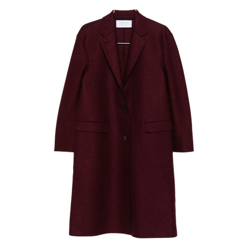 Harris Wharf London Chester Button-fastening Wool Coat