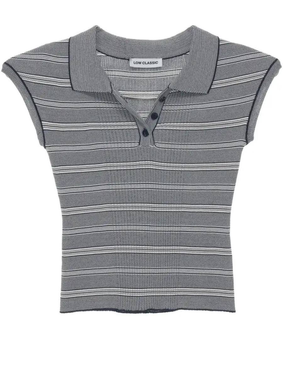 knitted polo shirt