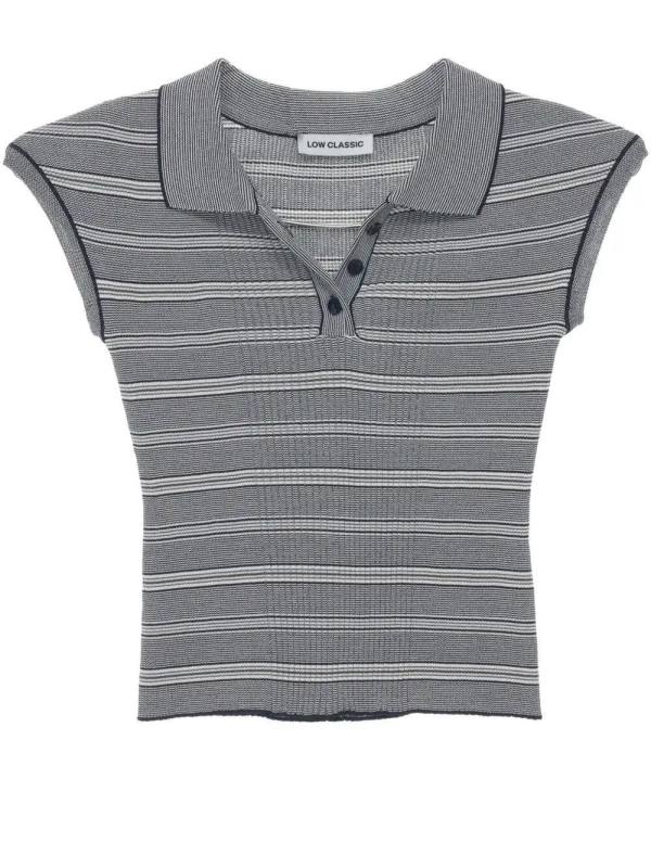 knitted polo shirt