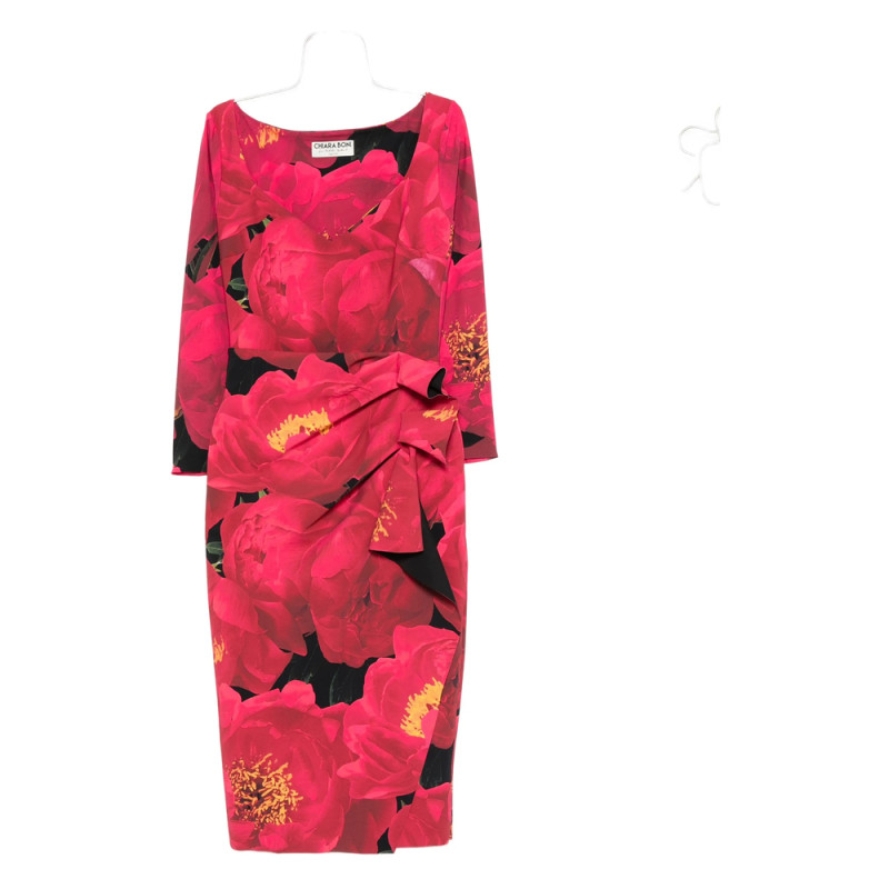Chiara Boni Floral-print Draped Dress