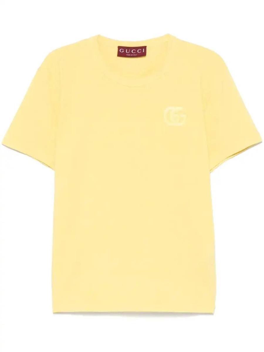 embroidered cotton T-shirt