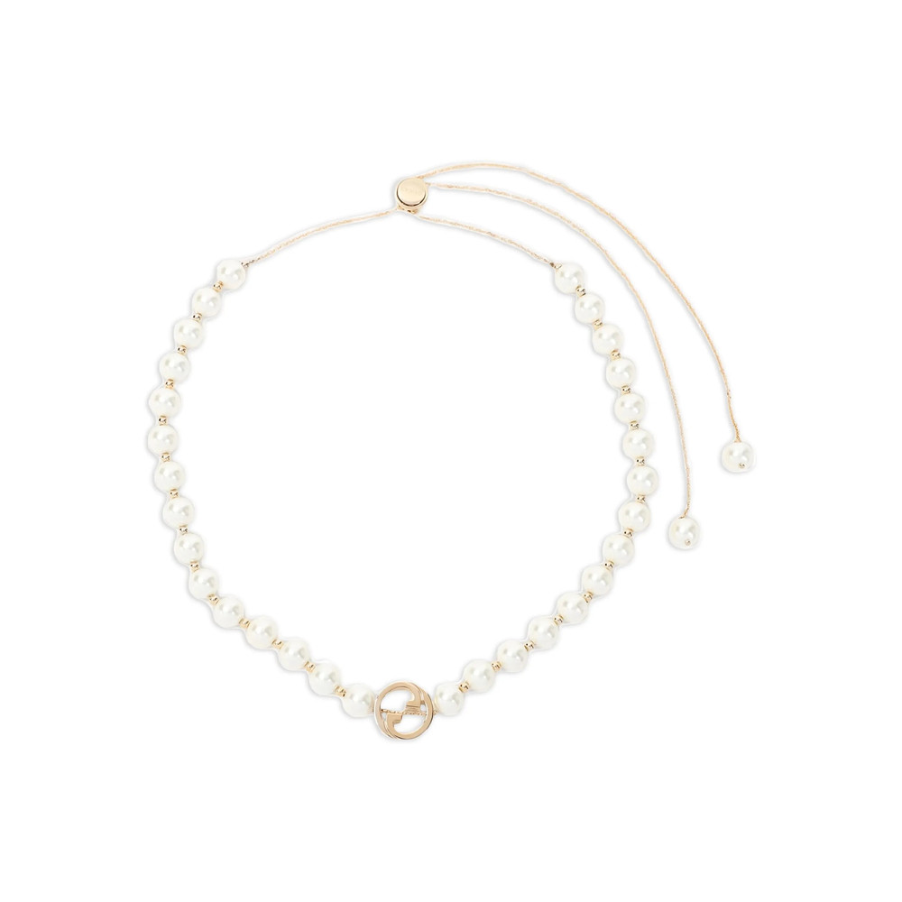 Gucci Interlocking Pearl Necklace