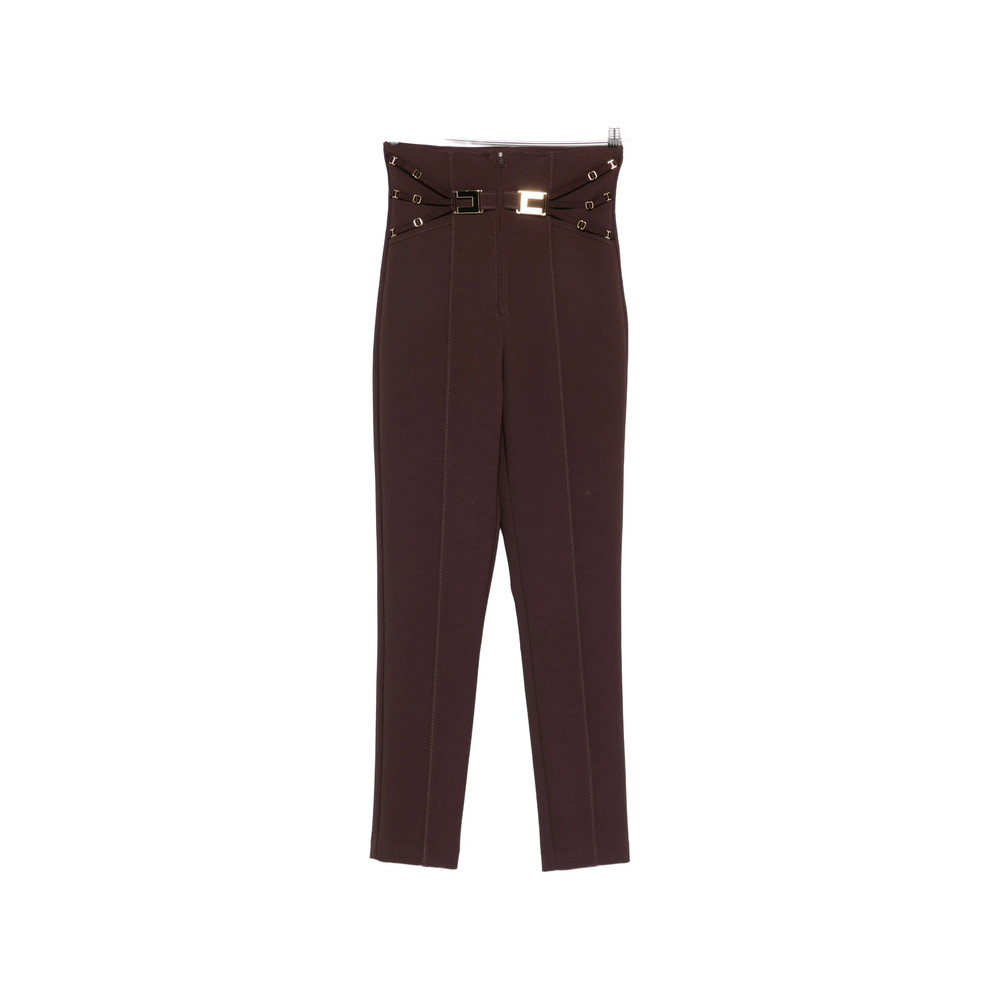 Elisabetta Franchi Buckle-detail Trousers
