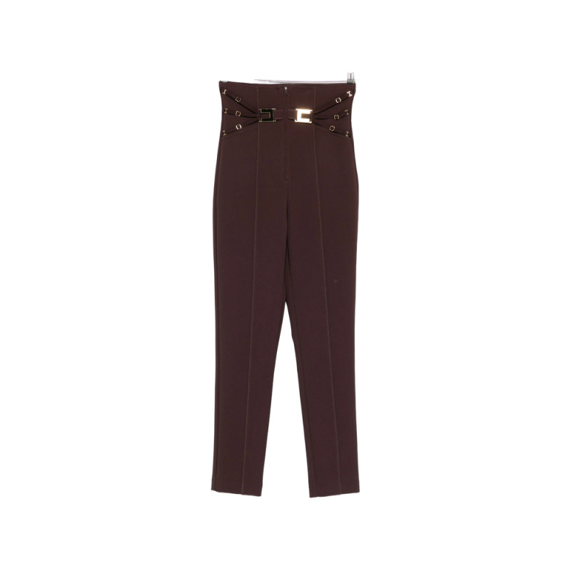 Elisabetta Franchi Buckle-detail Trousers