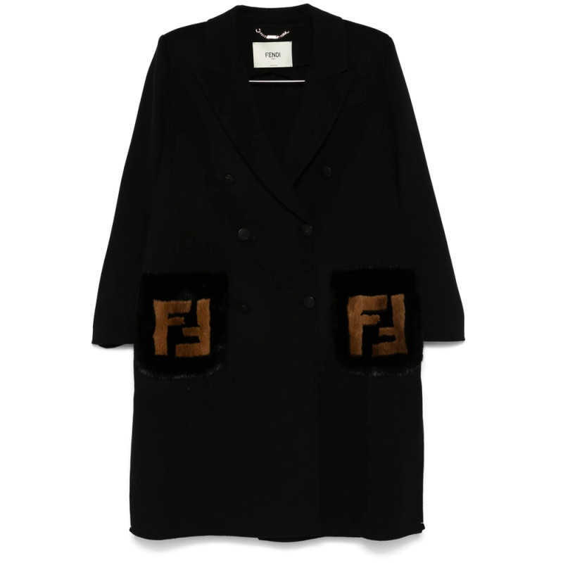 Fendi FF-fur Detailed Coat