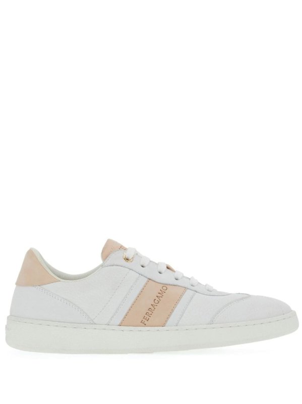 debossed-logo low-top sneakers