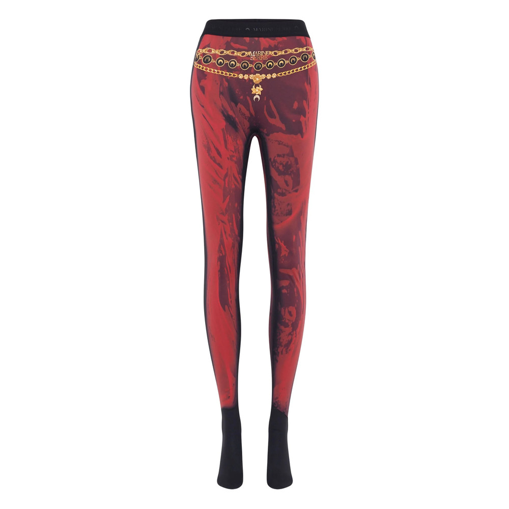 Marine Serre Printed Jersey Leggings