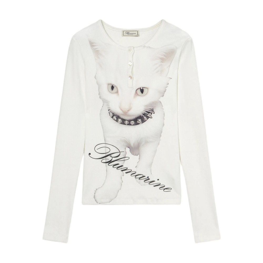 Blumarine Printed Jersey T-shirt
