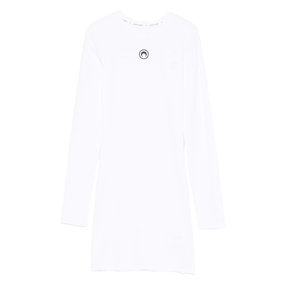 Marine Serre Crew-neck Long-sleeve Dress